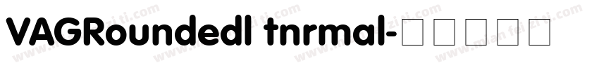 VAGRoundedl tnrmal字体转换